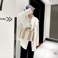 Korean Korean Bag Women 2024 Summer Fashion Korean Version Female Bag ins Square Retro Canvas Bag Large Capacity Handbag