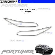 Toyota Fortuner 2021 to 2026 ( 2.4L V ) / ( 2.8L Q , LTD ) Head Light Cover Chrome Garnish