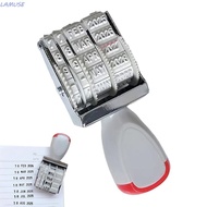 LAMUSE Digital Date Wheel Stamp, Adjustable Clear Imprint Self-Inking Rubber Date Stamp, Personalize