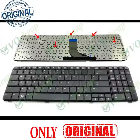 New Notebook Laptop Keyboard for HP Compaq Presario CQ61 G61 Black US English QWERTY- MP-08A93US-920