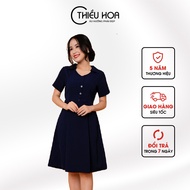 Đầm Nữ Thun Dáng Suông Thắt Eo Thiều Hoa N110