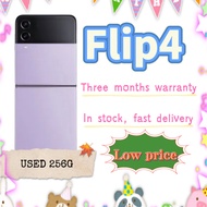 In-Stock Used Samsung Z Flip4 128GB Mobile Phone 5G Android Device & 3-Month Warranty Cell Phone