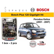 Perodua Kelisa Headlight Bulb Exora BOSCH Gigalight Plus 120 H4 Bosch Bulb H4 - 1 set (2PCS)