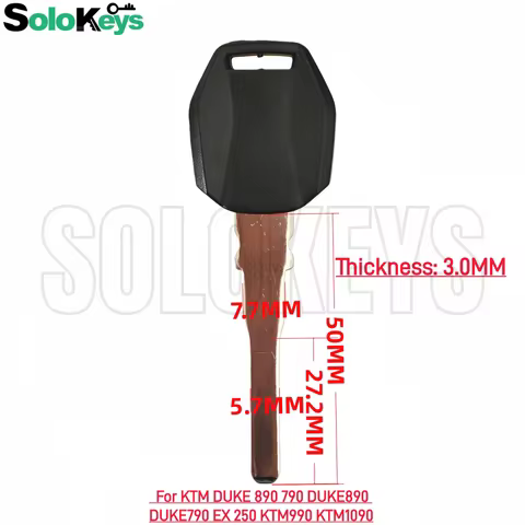 10Pcs/Lot SOLOKEYS Motorcycle Replacement Key For EX 250 KTM990 KTM1090 KTM DUKE 890 790 DUKE890 DUK