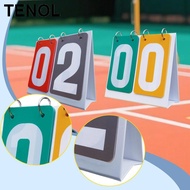 TENOL Multi Sports Scoreboard Tabletop Multipurpose Portable Flip Number Score Board Score Keeper 2 
