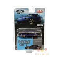 Mini GT Porsche Taycan Turbo S Gentian Blue Metallic - MiJo