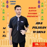 Baju Lebaran Pria Kemeja Koko Pria Dewasa Lengan Pendek Orang Tua