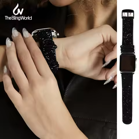 Fashions Bling Rhinestone Band For Apple Watch Strap 38mm 40mm 41mm 42mm 44mm 45mm Bracelet Iwatch U