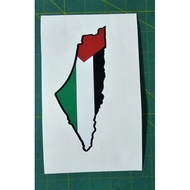 PALESTINE MAP,STICKER WORLD MAP,STICKER CUTTING TAHAN LASAK SUPPORT PALESTINE