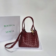 Bottega Veneta New Style Genuine Leather Woven Parachute Bag Shuqi Same Style Vegetable Basket Cowhi