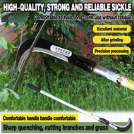 Adventure Outdoor Harvesting Buah Long Rumput Sickle Sickle Steel Weed 60cm Heavy duty
