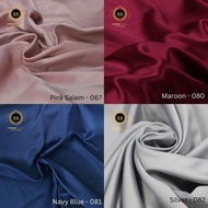 //TERLENGKAP\\ KAIN SATIN VELVET POLOS BRIDESMAID [HARGA 1 ROLL - ISI