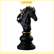 LOVIVER Exquisite Craftsmanship Resin Chess Piece Decor Elegant Design Resin Chess Figurine Collecti