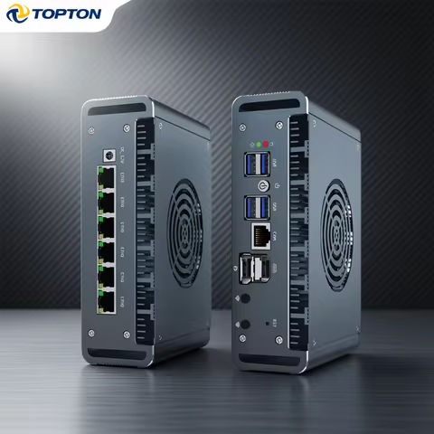 Topton Intel Core i7 13620H i3 1220P N300 3 100U Firewall Mini PC 6x2.5G LAN DDR5 NVMe Proxmox pfSen