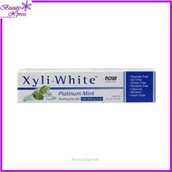 NOW Foods - XyliWhite 牙膏凝膠 白金薄荷 6.4 盎司（181 克）[香港行貨]此日期前最佳:2026年12月31日