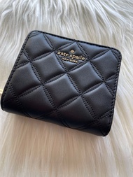 Kate Spade 菱格 拉鏈短銀包