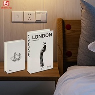 [clarins.sg] Modern Decorative Books Storage Box Fake Books Coffee Table Books for Home Decor