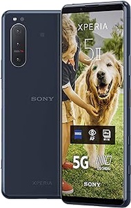 Sony Xperia 5 II - 6.1 Inch 21:9 CinemaWide™ FHD+ HDR OLED display 120Hz - Triple lens camera - 3.5 mm audio jack - Android 10 - SIM free - 8 GB RAM - 128 GB Storage - Dual SIM hybrid - 5G - Blue