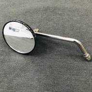 [ĐỘC ĐÁO] Kính chiếu hậu gương chiếu hậu gắn xe máy kiểu hình tròn cá tính (màu sọc caro)