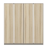 SB Design Square ตู้เสื้อผ้าขนาด 200 ซม. รุ่น Blox Fit in สีไม้อ่อน