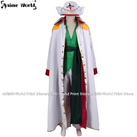 《Custom Size》Shirohige Whitebeard Edward Newgate Cosplay Costume Uniform Suit Set Outfit Halloween