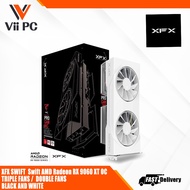 XFX SWIFT  Swift AMD Radeon RX 9060 XT16GB GDDR6 OC TRIPLE FANS /  DOUBLE FANS BLACK AND WHITE