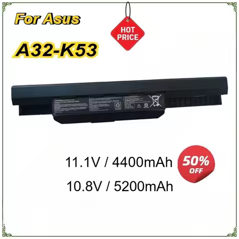 Laptop Battery A32-K53 for ASUS K43 K43E K43J K43S K43SV K53 K53E K53F K53J K53S K53SV A43 A53S A53S