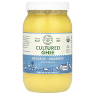 Pure Indian Foods Organic Artisanal Clarified Butter Original Ghee Organic Grassfed Cultured Ghee (4