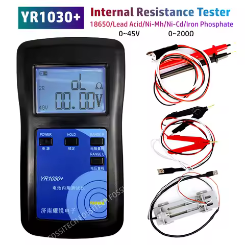 2024 Upgrade YR1030+ 0~45V Battery Internal Resistance Tester 18650 Lithium Nickel Hydrogen Lead Aci