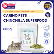 [24HR SHIP] CARINO PETS CHINCHILLA SUPERFOOD 600G Premium Makanan Pellet Probiotics Cincila 龙猫饲料益生菌 