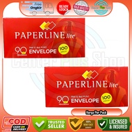 Paperline Lite White Envelope 90 Pps Per Sheet Size 110 X 230 Mm Ampelop Letter Document Paper Envel