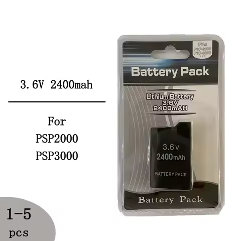 PSP Batteries 3.6V 2400mah Li-ion Rechargeable Battery for Sony PSP2000 PSP3000 PlayStation Portable