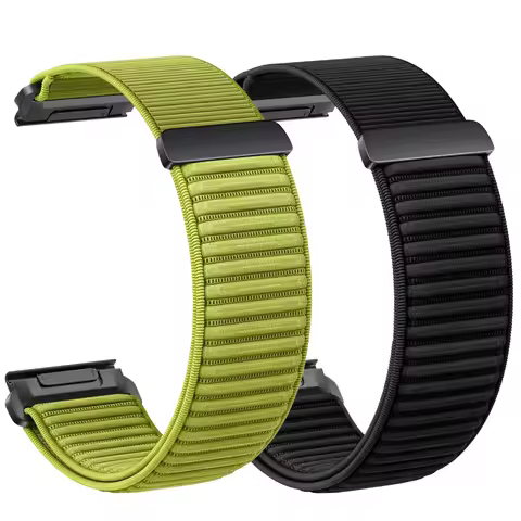 Quick Fit 26mm 22mm Braided Nylon Strap for Garmin Tactix 8/Fenix 8 8Pro E 7X 7 Pro Epix Pro/Instinc