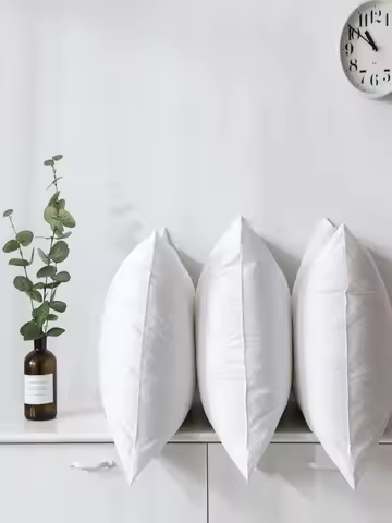 Standard White Bounce Back Pillow Cushion Core Sofa Car Seat Home Interior Decor Pillows 30x30/40x40