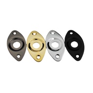 1 Piece Oval Curved Metal Jack Plate For Electric Guitar Bass Made In KOREA HJ002
