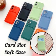 Card Slot Soft Case iphone 6 6s 6+ 6s+ 7 8 7+ 8+ Plus 11 X Xs XR Samsung A30s A50 A50s A51 A52