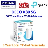 TP-LINK DECO X80-5G 5G Whole Home Wi-Fi 6 Gateway ( DECO X80 5G Pack of 1 ) - 3 Year Local TP-Link W