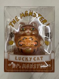 Toyzeroplus PP x Monster Ginger Lucky Cat Daruma 啡色招財猫 達摩 100% Toyzero+ PP baby 非pop mart
