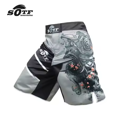 SOTF New Boxing Sports Fitness Fighting Competition Professional Sports Shorts Thai Boxing Pants mma