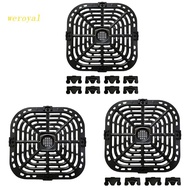 weroyal Air Fryer Grill Pan Crispers Plate Tray Rack Square Grill Pan Tray for Instant Vortex 6qt Air Fryer Part Dishwas