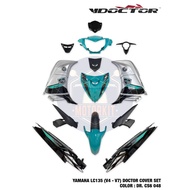 YAMAHA LC135 V4 V5 V6 V7 135LC  SPECIAL CUSTOM COLOR BARU BODY COVER SET STICKER TANAM CYAN CS6