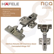 HAFELE METALLA Stainless Steel Concealed Hinge 110°