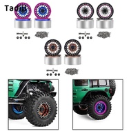 [dksqer] 4 Pieces 1/10 RC Crawler Wheel Rims Sturdy Aluminum Alloy for SCX10 TRX4 H8H