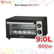 BUTTERFLY Oven Toaster BOT-5211 (9.0L) Mini Ketuhar Bread Bake Toast Electric Ovens Grill Easy Cleaning Temperature Time