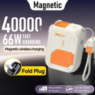 [SG Stock] 66W Fast Charge 40000mAh Power Bank Magnetic Wireless Charging Portable Mini Powerbank wi
