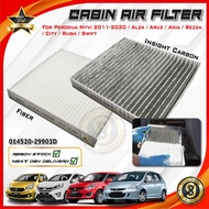 Engine Cabin Air Filte Fibre / Carbon ( Perodua Myvi Lagi Best / Axia / Alza / Bezza ) - 014520-2990