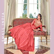 {**ส่งฟรี**} SMALL INDIA 👗 Maslin Cotton With Handwork Gown Dress ชุดเดรส 👗 Women Strawberry Gown Dr