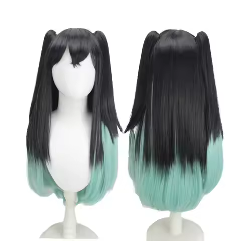Tokito Muichiro Cosplay Wig Demon Mist Pillar Gradient Hair Slayer Wig