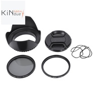 CPL UV Filter Kit 58mm for Canon EOS 700D 100D 600D 1200D Lens Hood Cap