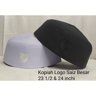 KOPIAH LOGO SAIZ BESAR 23 1/2 & 24 Inchi